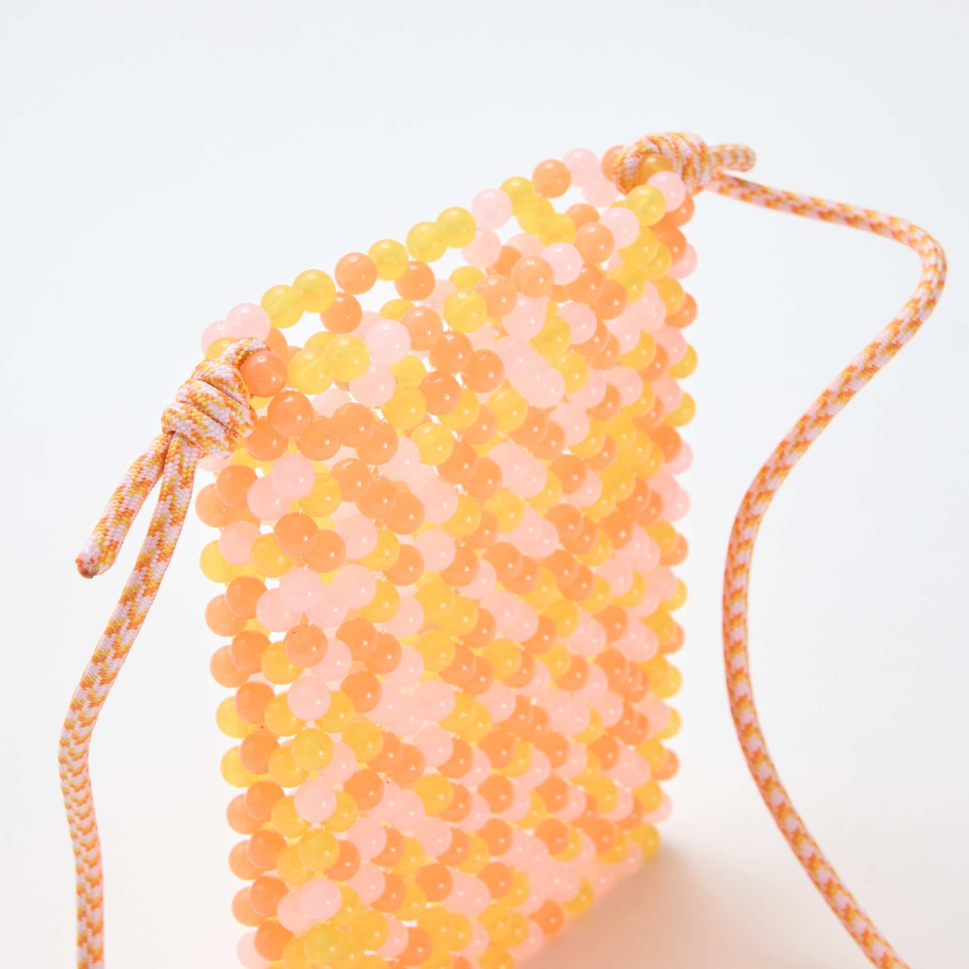 Beaded Phone Pouch ORANGE