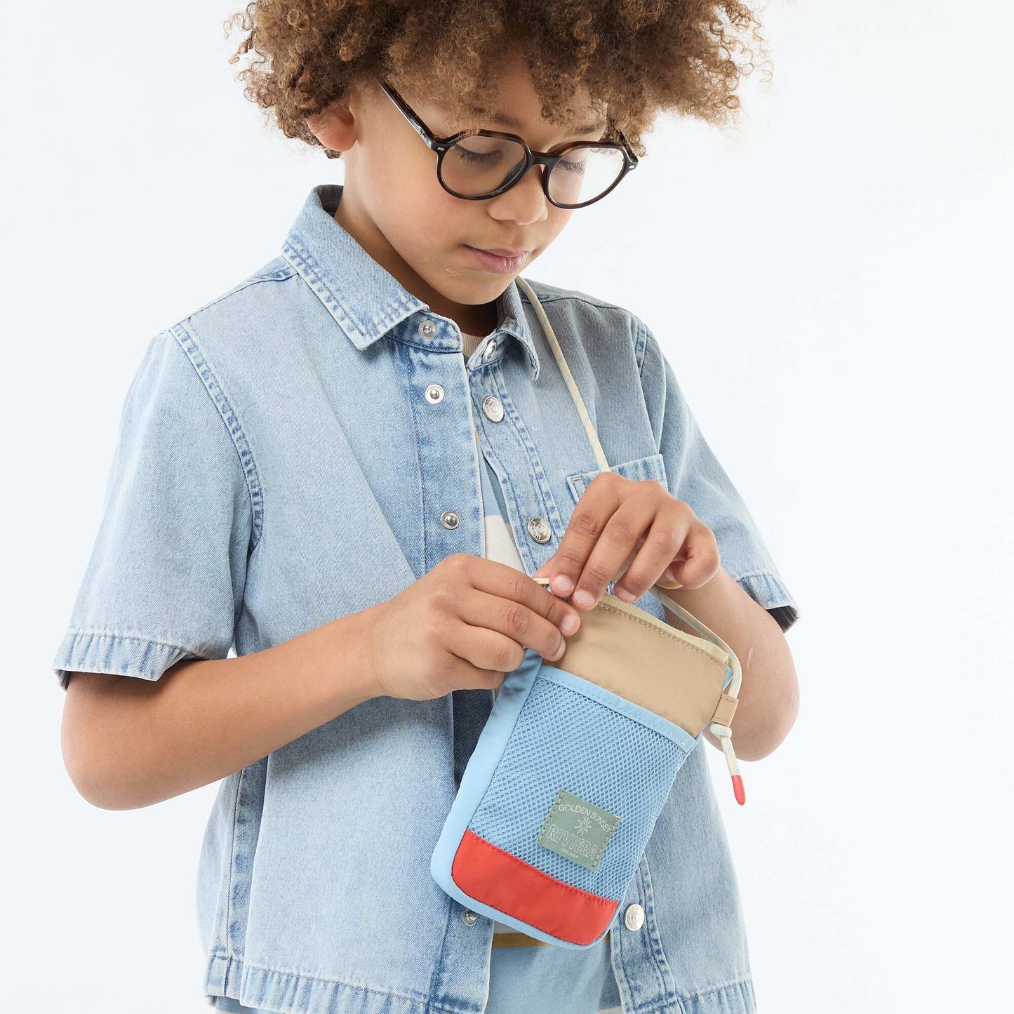 Fabric Phone Pouch BLUE