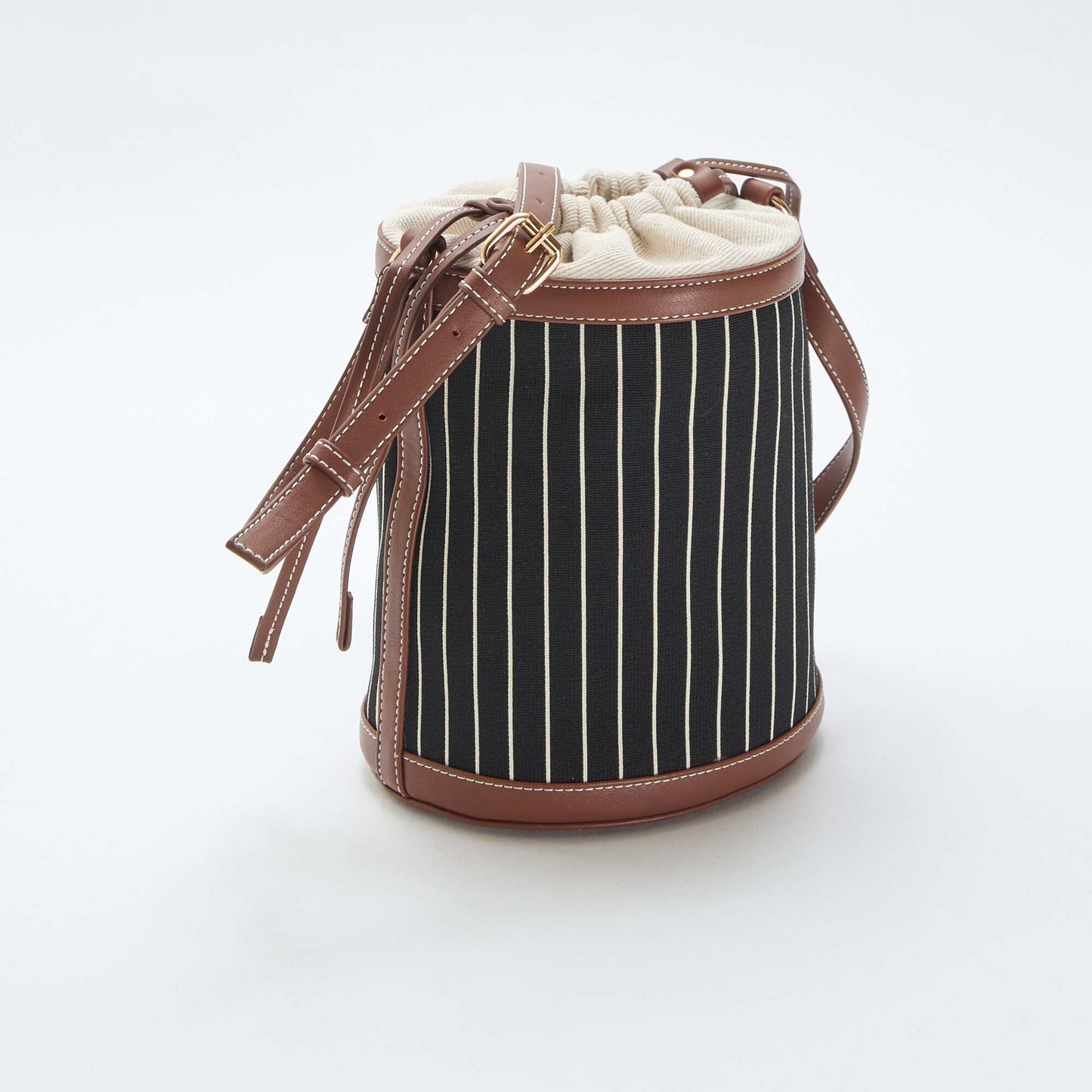 Fabric Bucket Bag BLACK