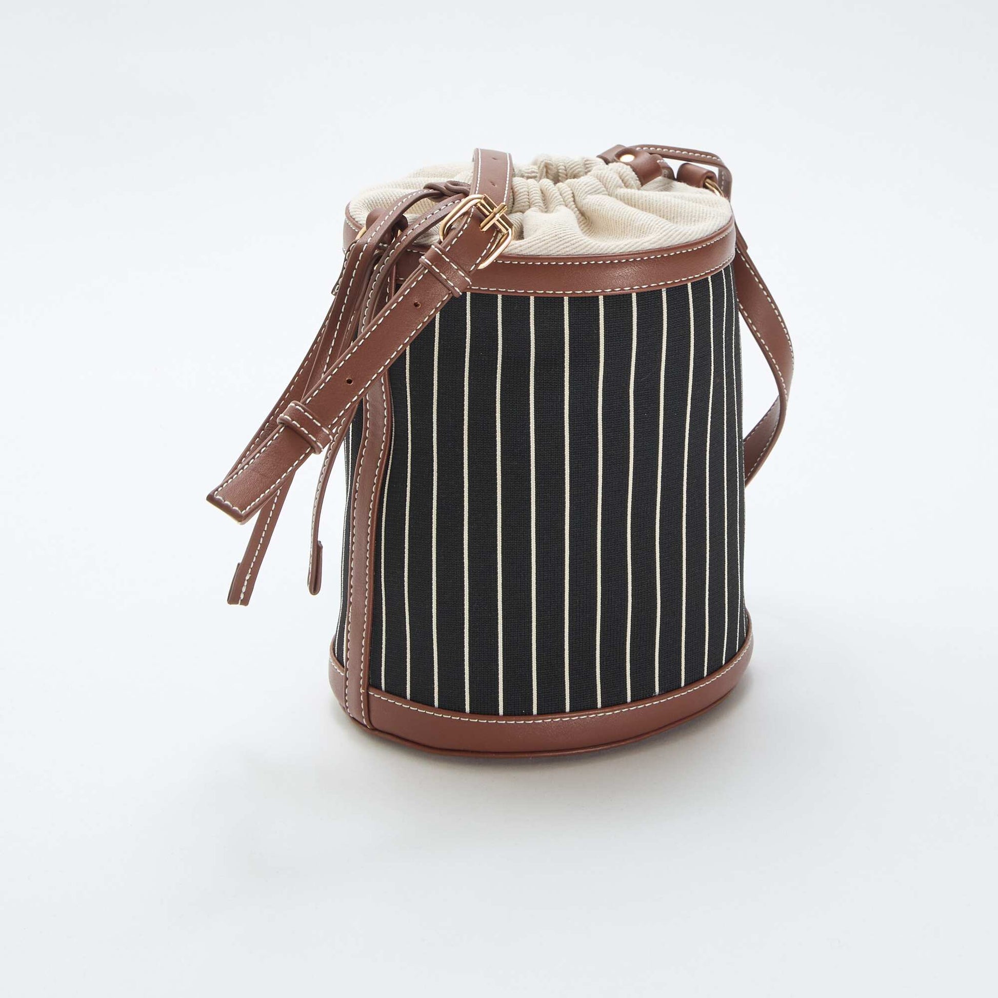 Fabric Bucket Bag BLACK