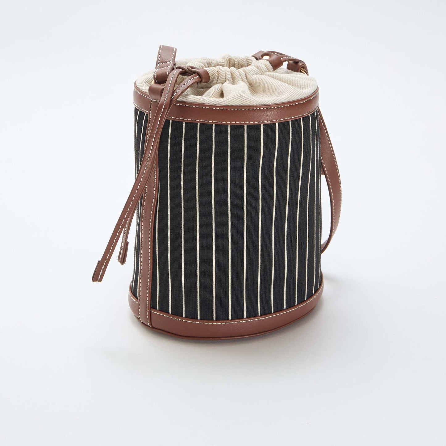 Fabric Bucket Bag BLACK