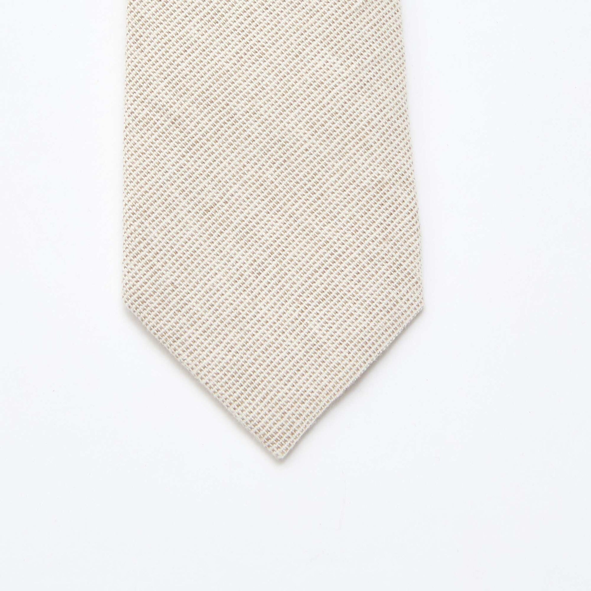 Linen Blend Tie BEIGE