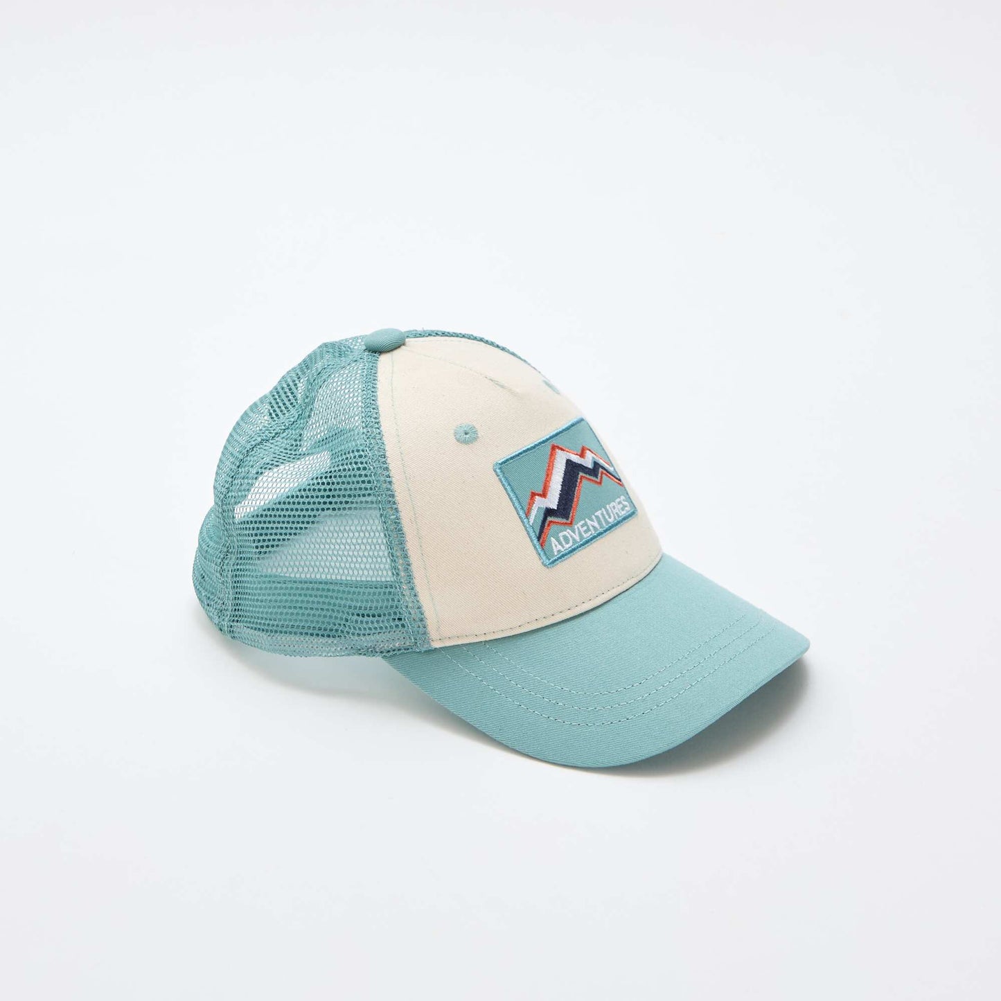 Mesh Cap with Front Embroidery BLUE