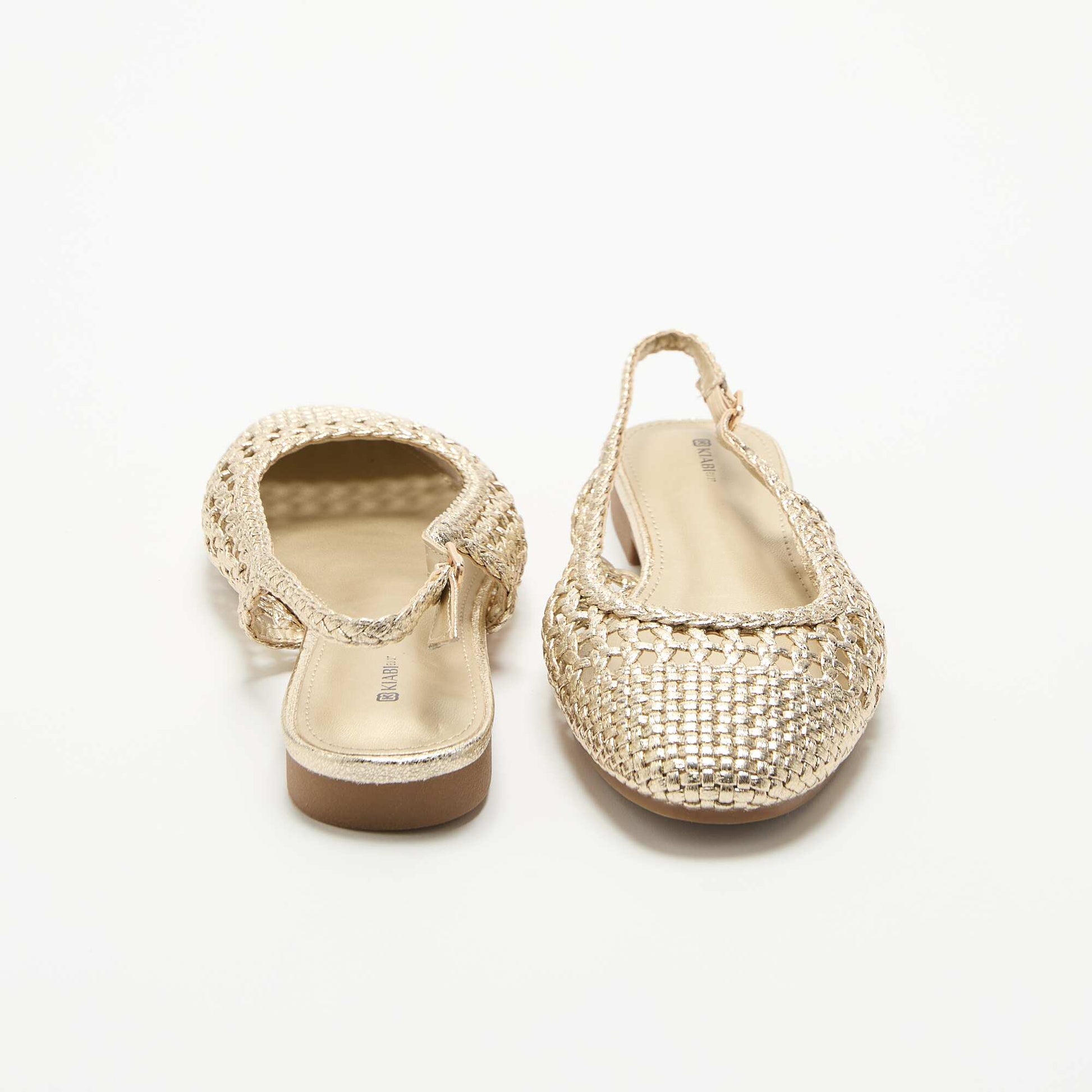 Braided Open Ballet Flats YELLOW