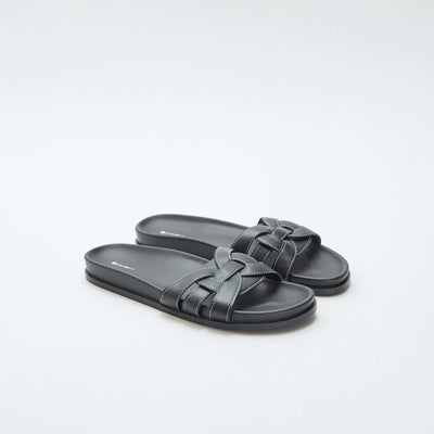 Plain Mules BLACK