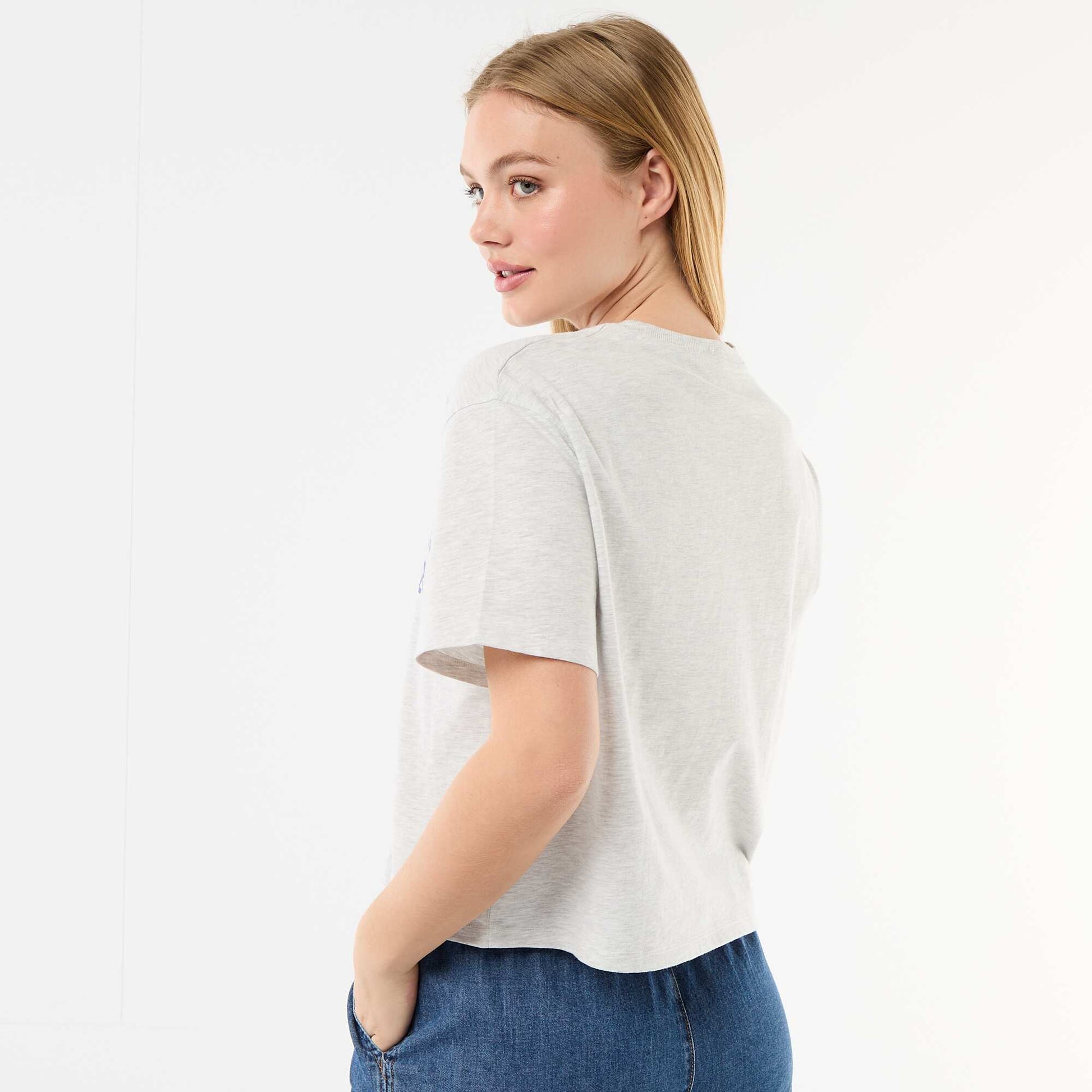 Heathered 'Minnie' T-shirt GREY