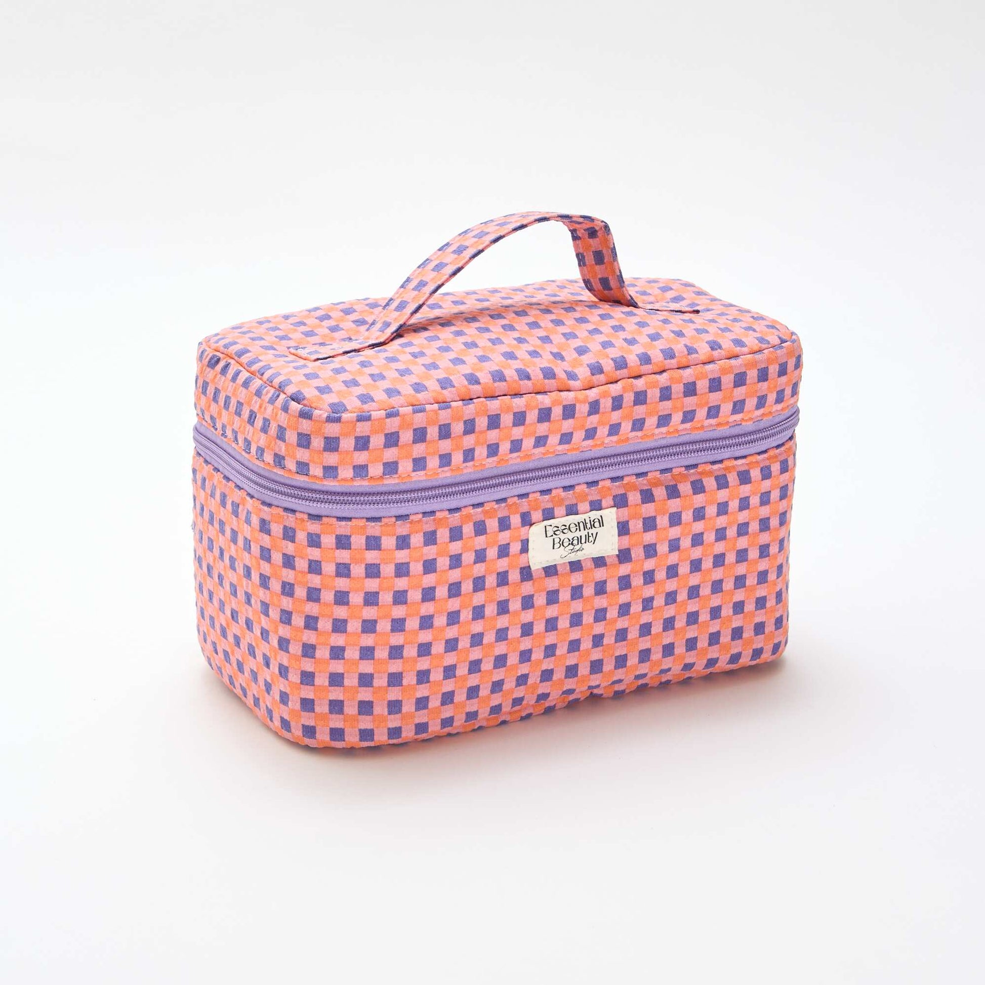 Patterned Vanity Case PURPLE