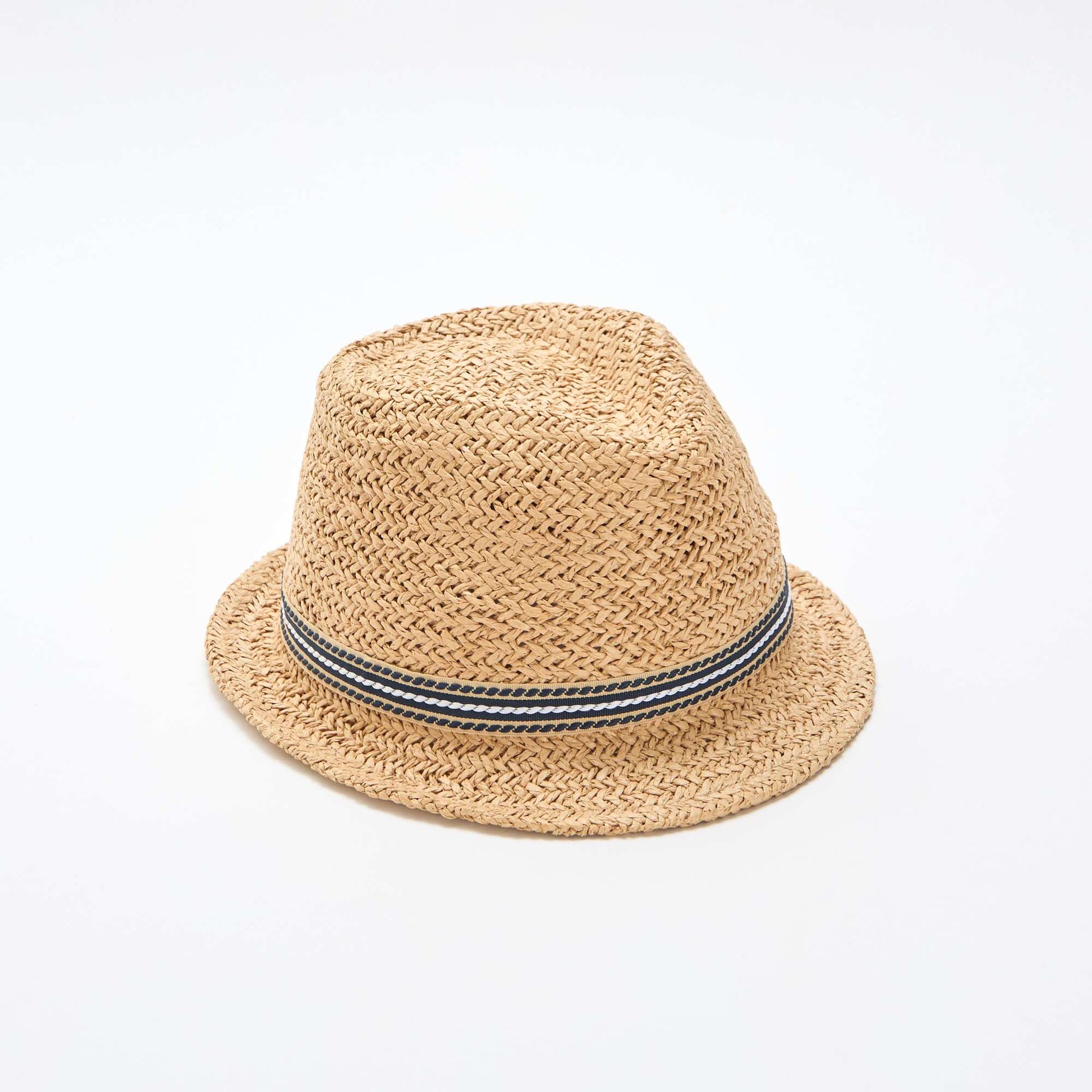 Borsalino-style straw hat BEIGE