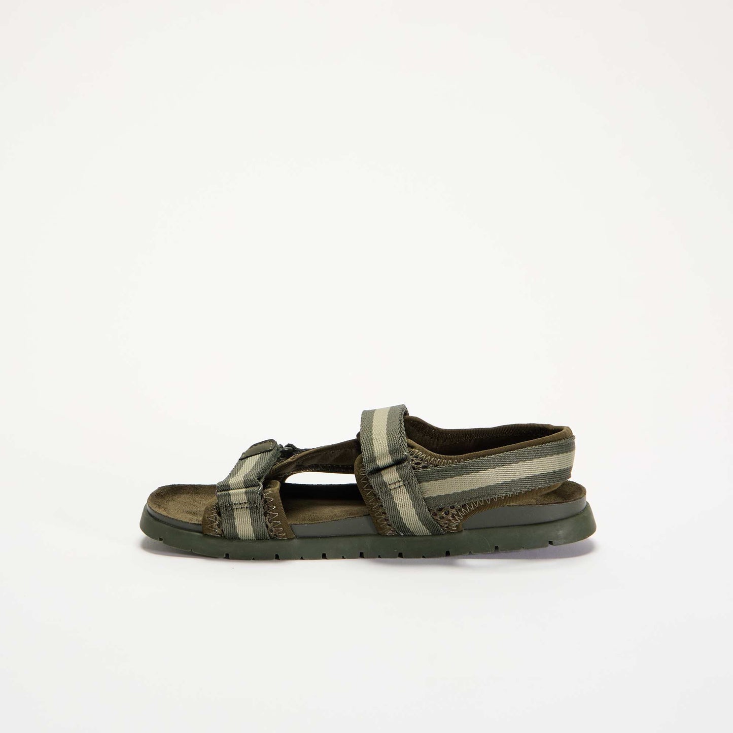 Double strap sandals with hook-and-loop fastening KHAKI