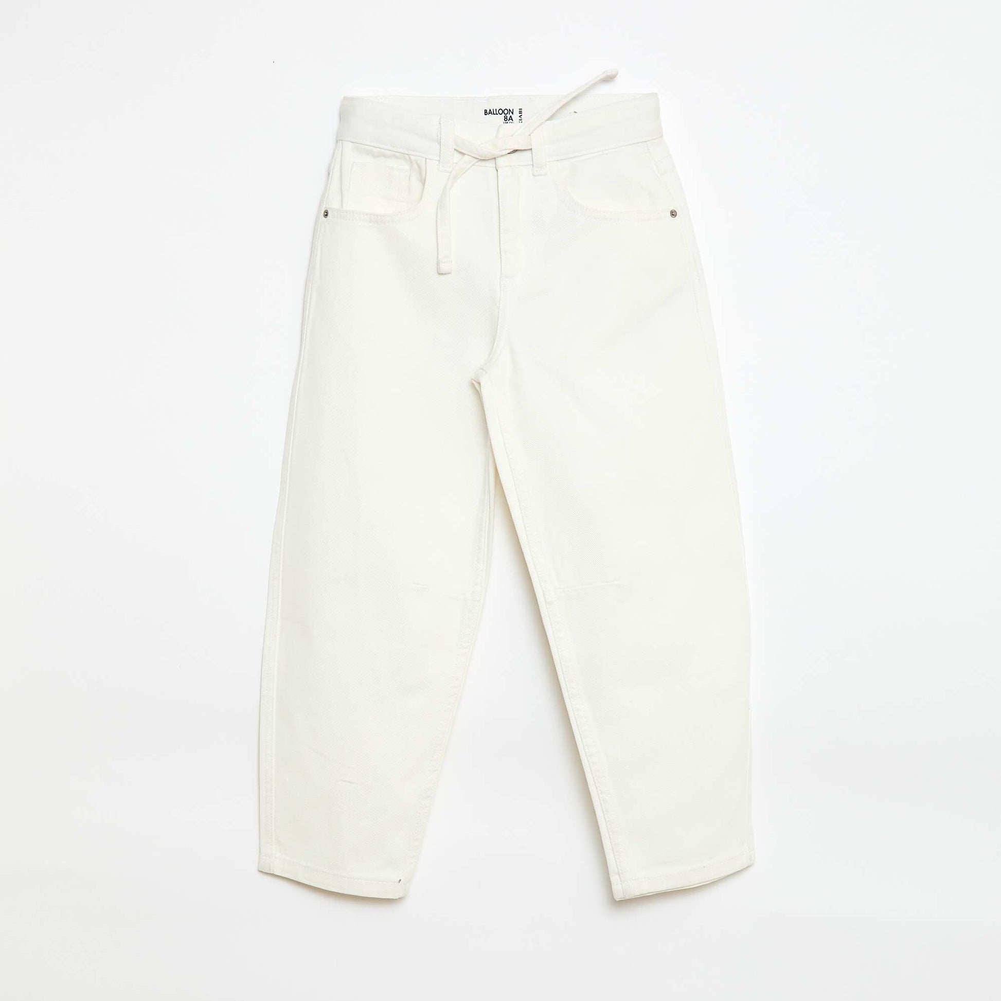 Barrel fit jeans WHITE