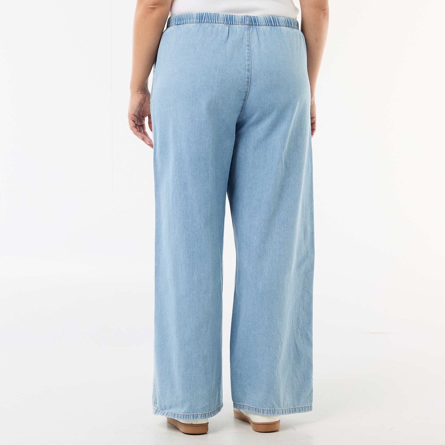Wide-Leg Trousers with 2 Pockets BLUE