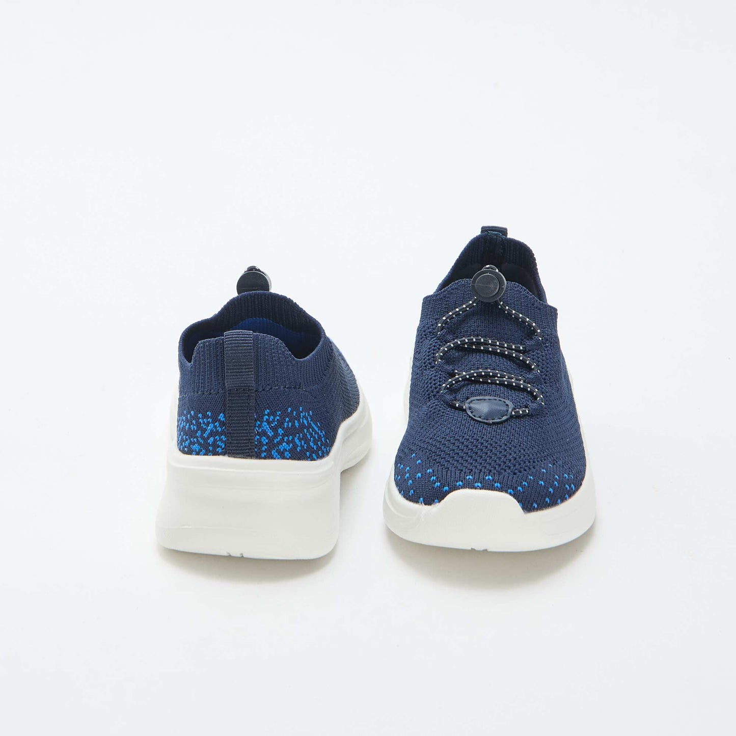 Adjustable Flyknit Sneakers with Stopper BLUE