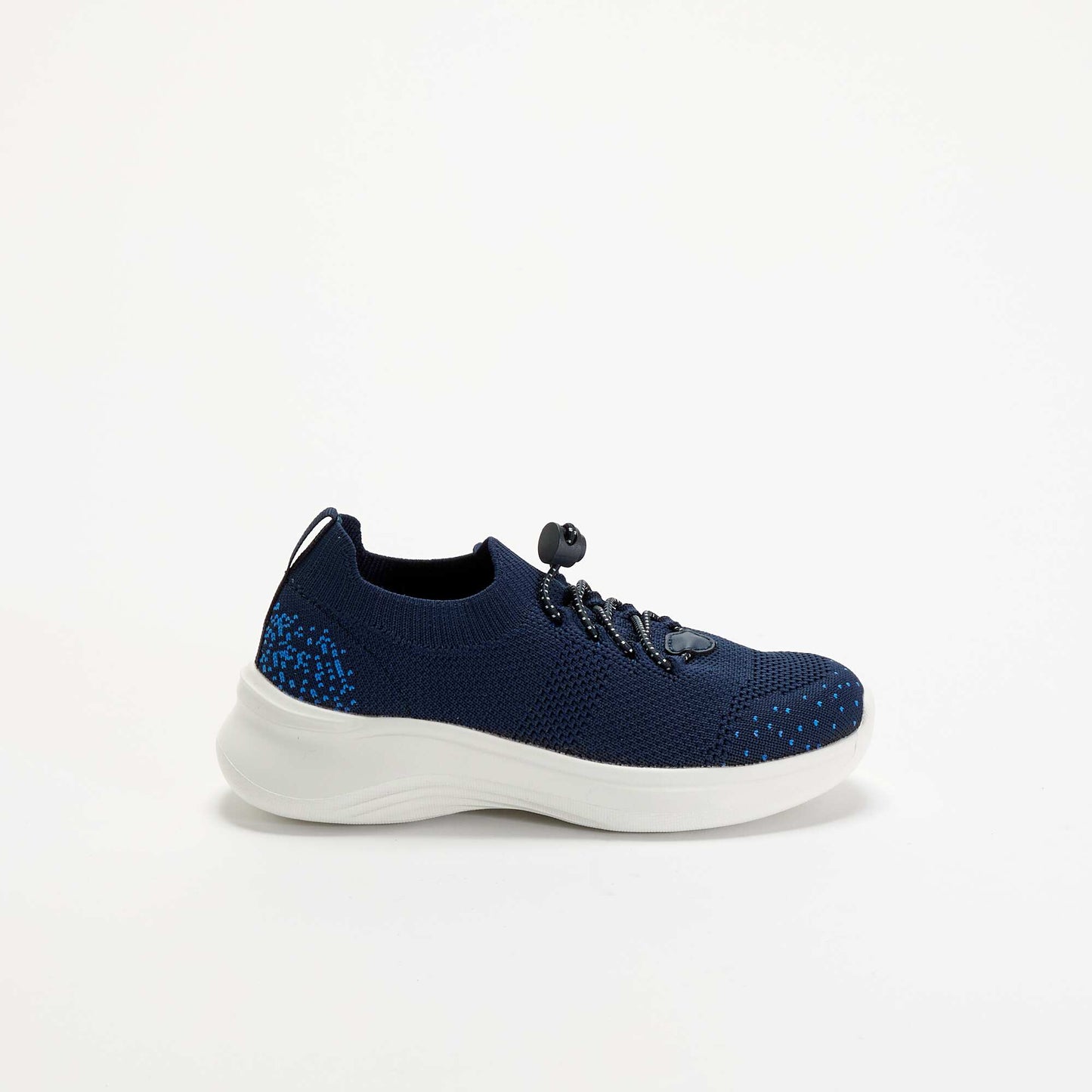 Mesh sports trainers with laces + stoppers BLUE