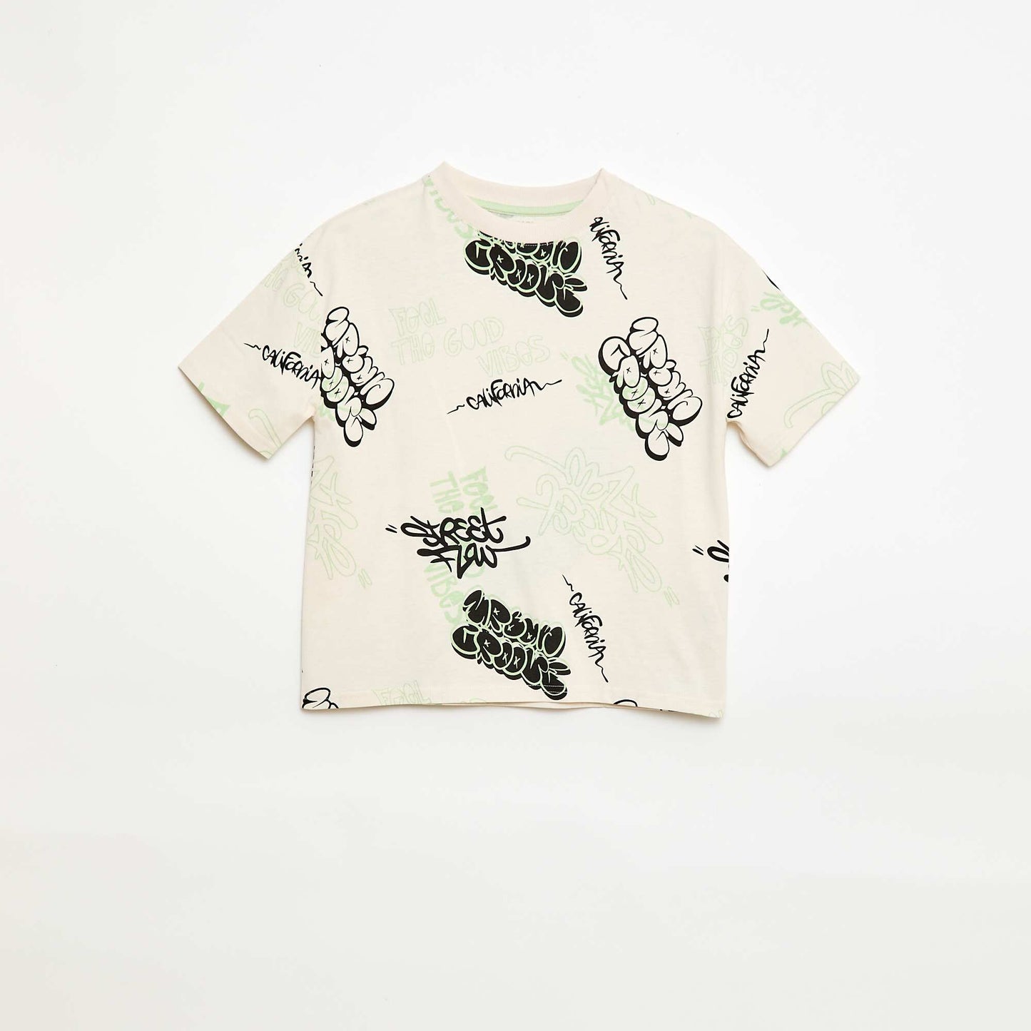 Oversized Graphic T-shirt WHITE