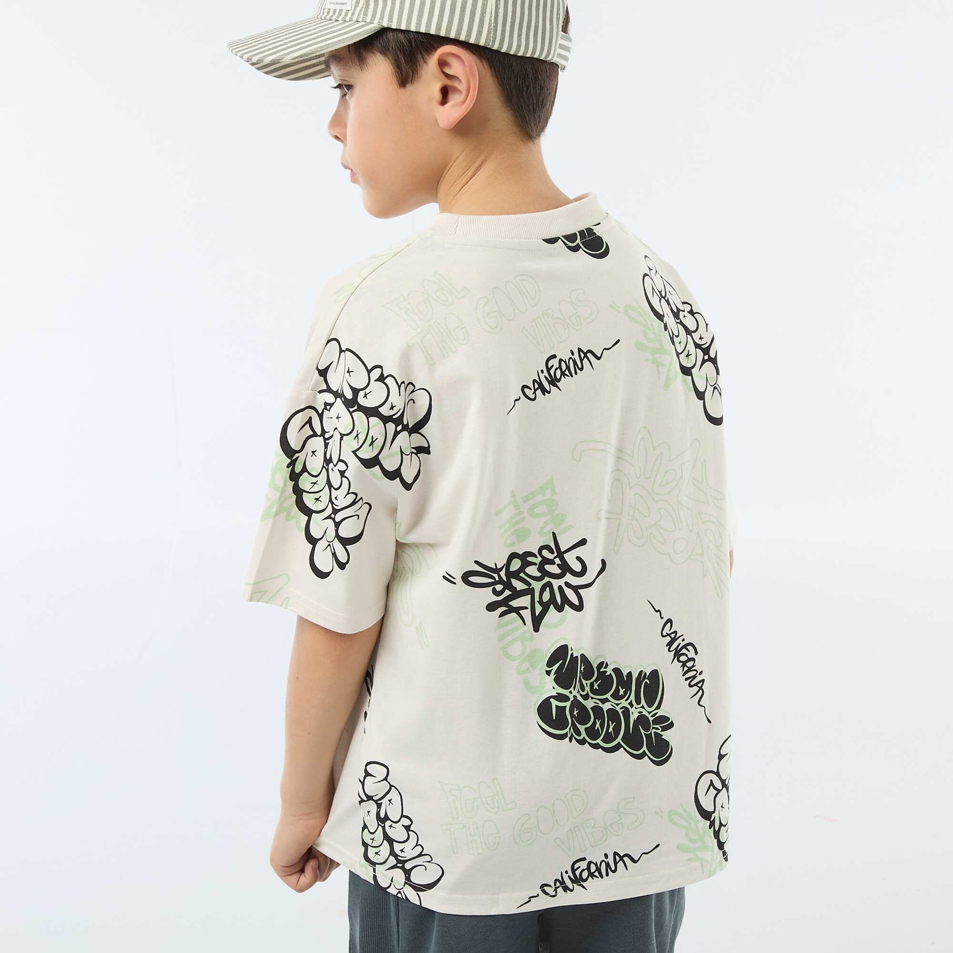 Oversized Graphic T-shirt WHITE