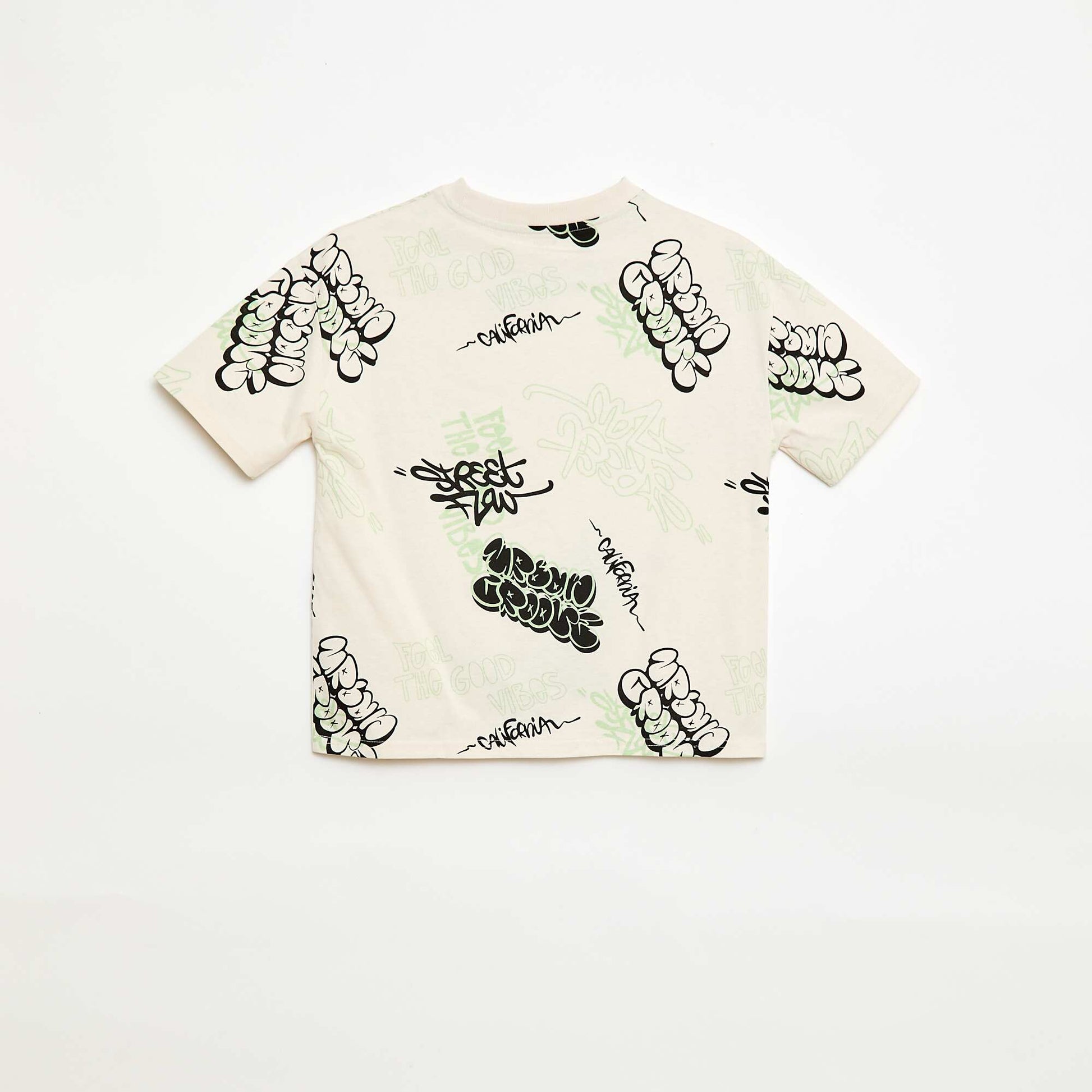 Oversized Graphic T-shirt WHITE