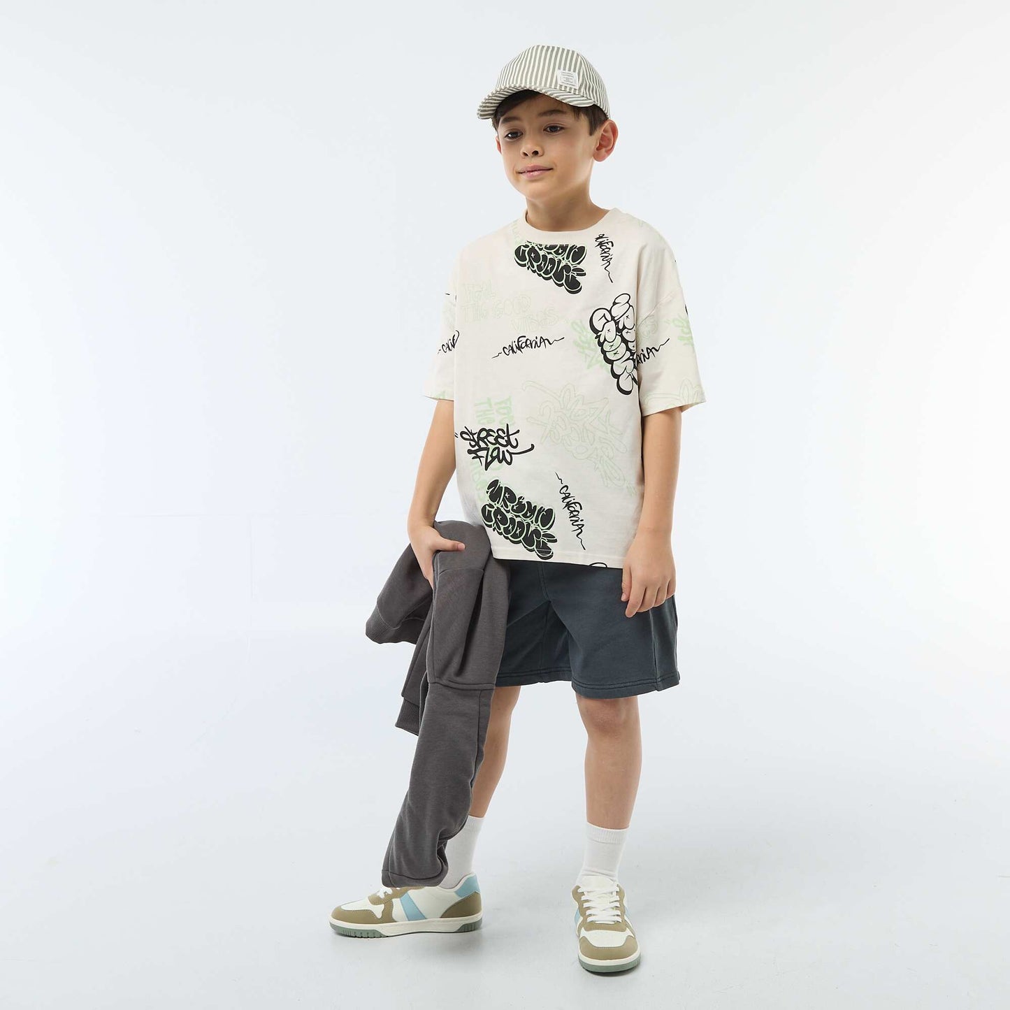 Oversized Graphic T-shirt WHITE