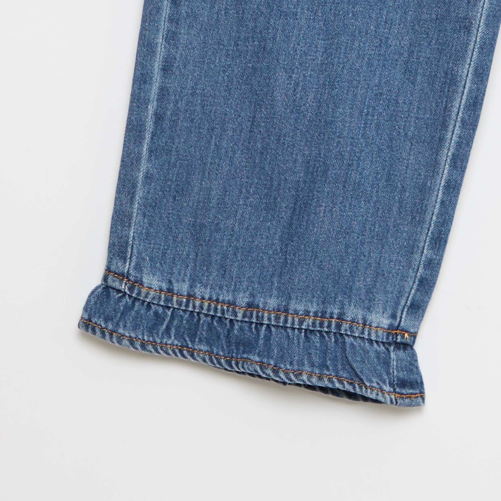 Flowy Jean-Effect Pants DARK BLUE