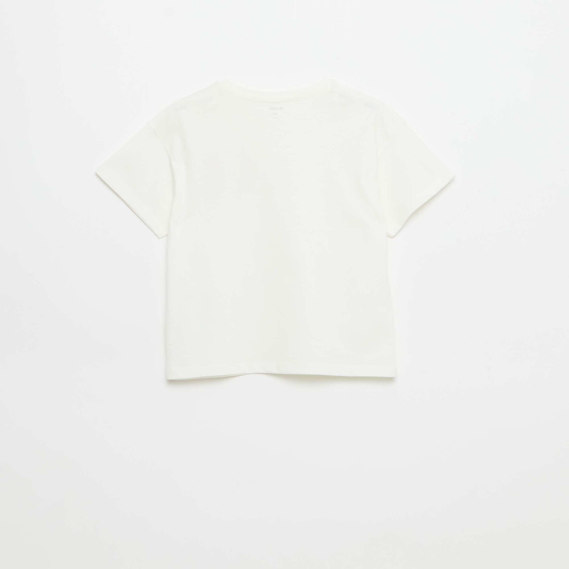 T-shirt with chest embroidery WHITE