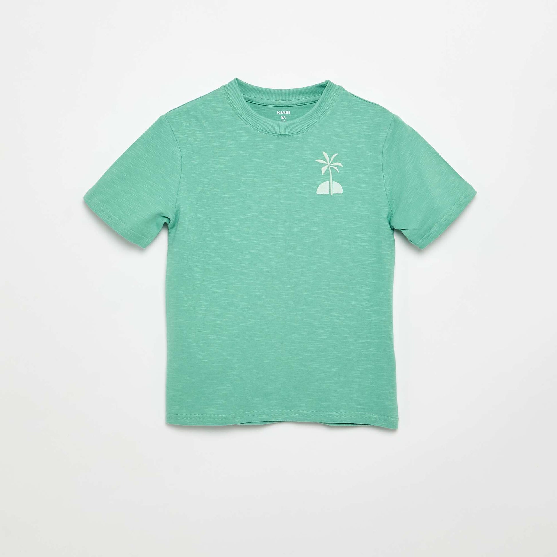 Short-sleeved printed T-shirt GREEN
