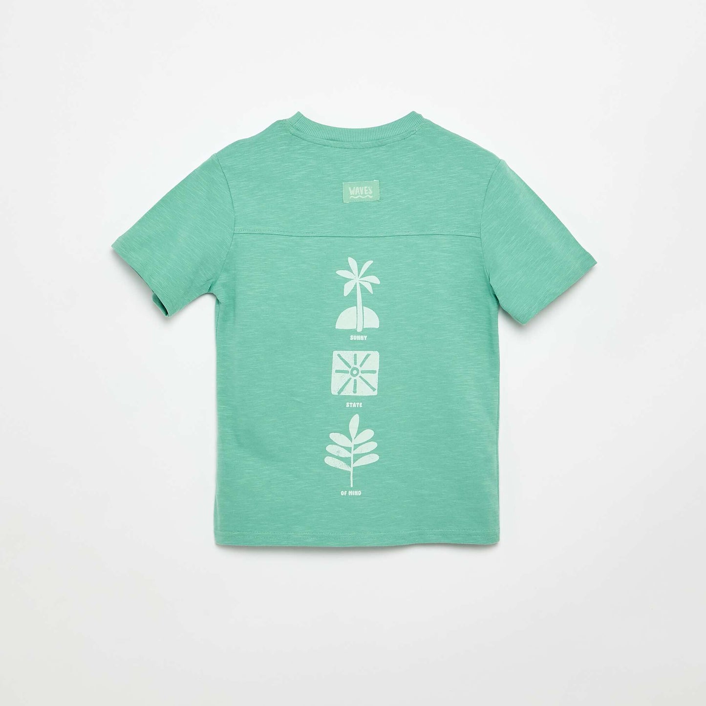 Short-sleeved printed T-shirt GREEN