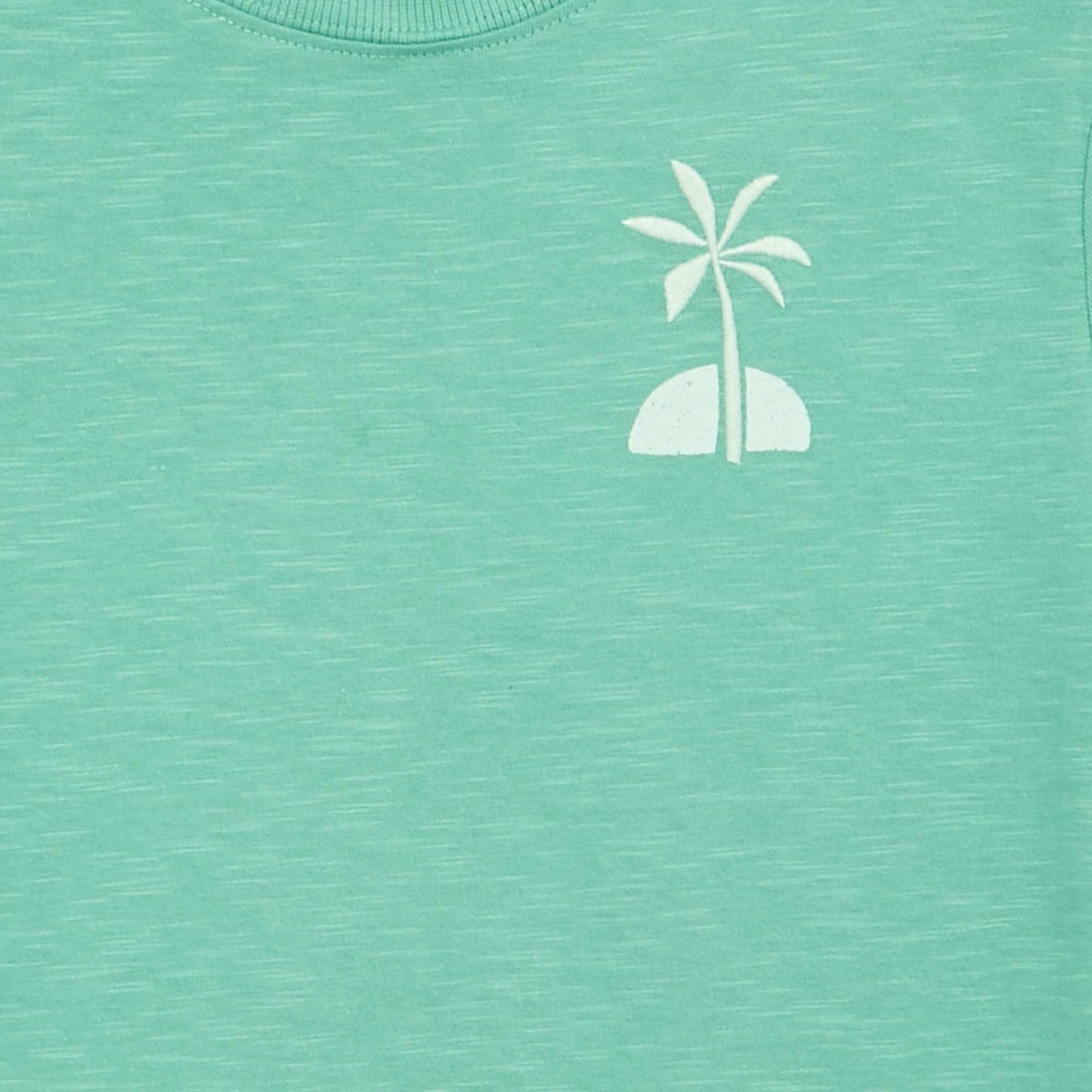 Short-sleeved printed T-shirt GREEN