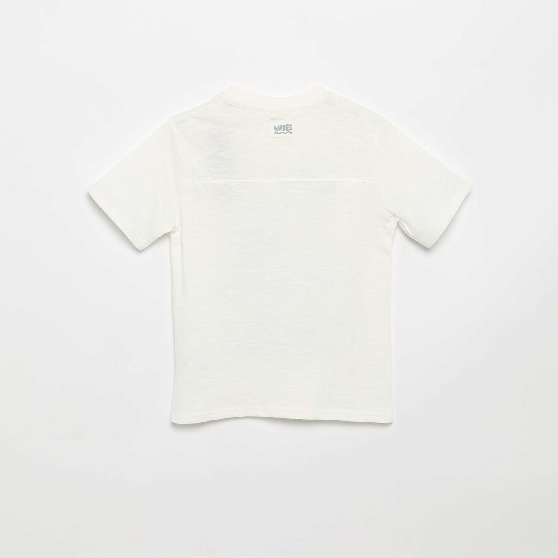 Short-sleeved printed T-shirt WHITE