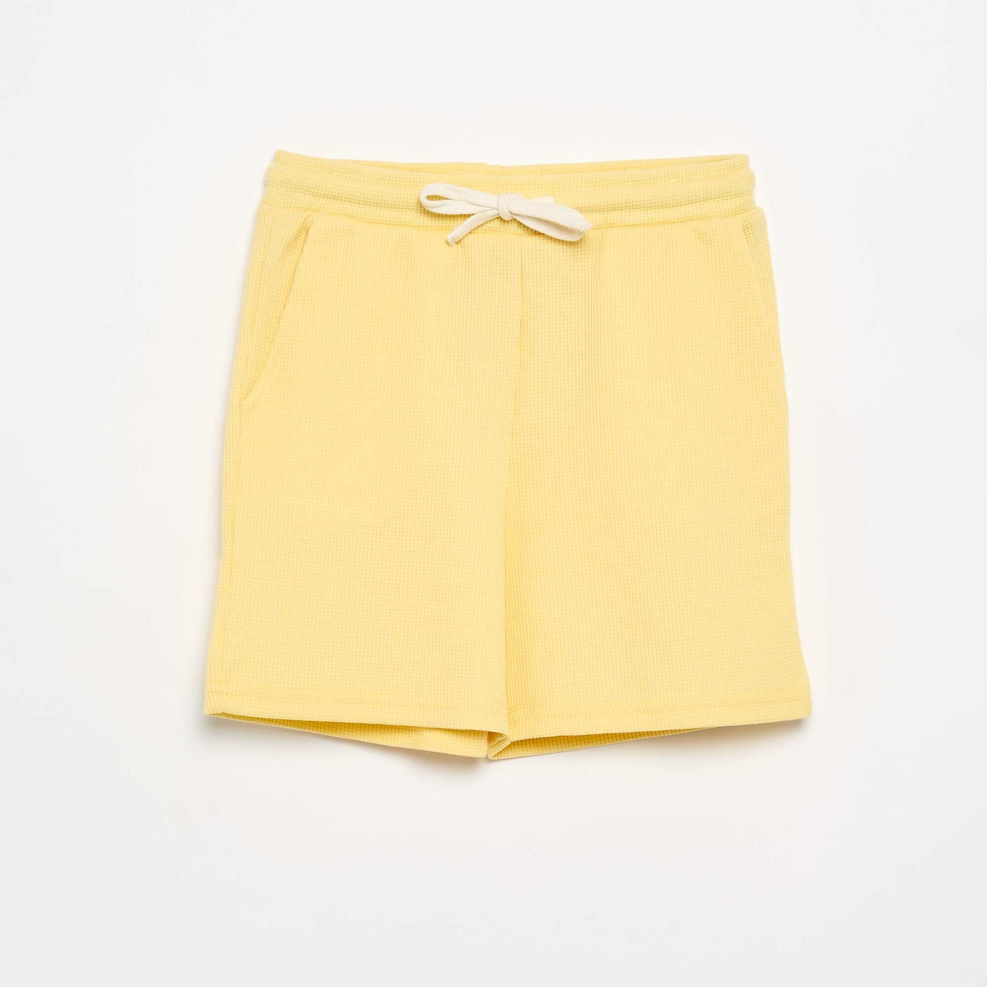 Waffle Knit Shorts YELLOW