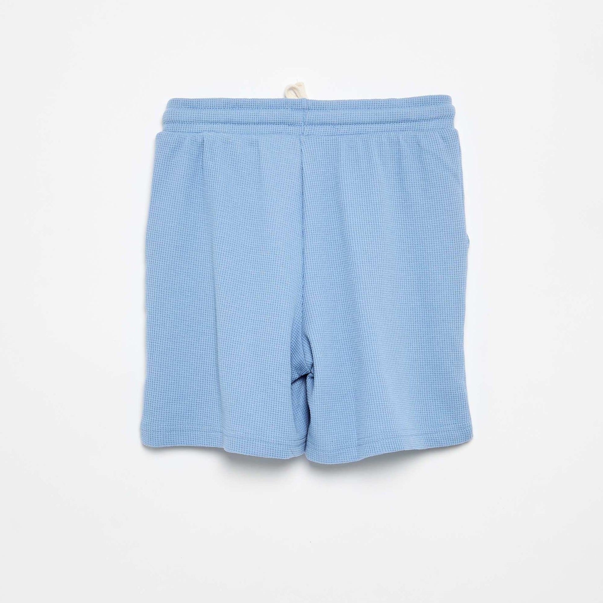 Waffle Knit Shorts BLUE