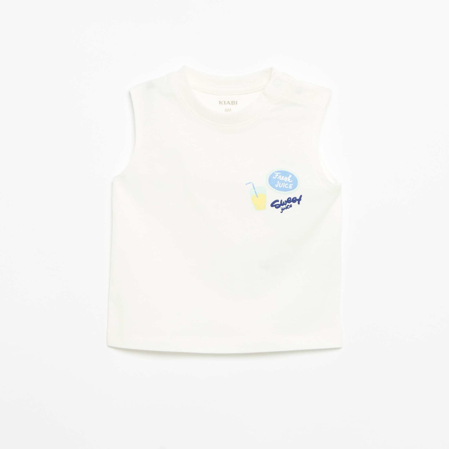 Printed Tank Top WHITE
