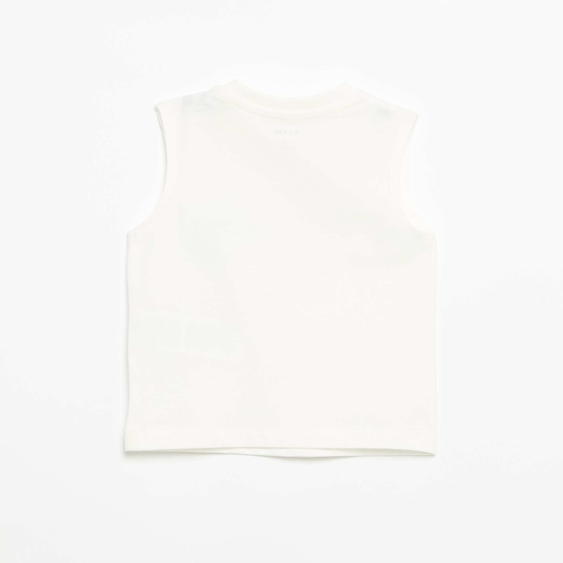 Printed Tank Top WHITE