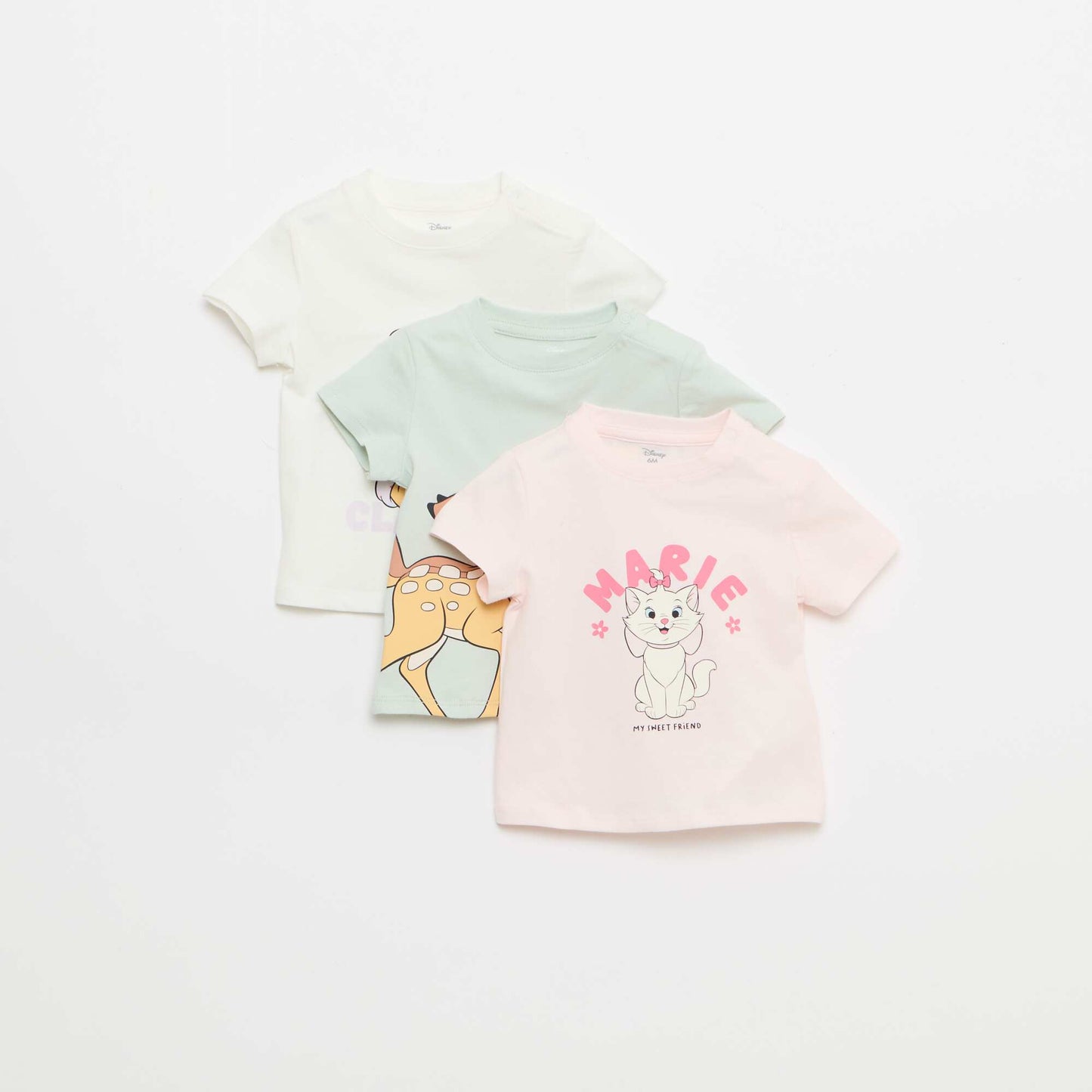 'Disney' 3-Pack T-Shirts PINK