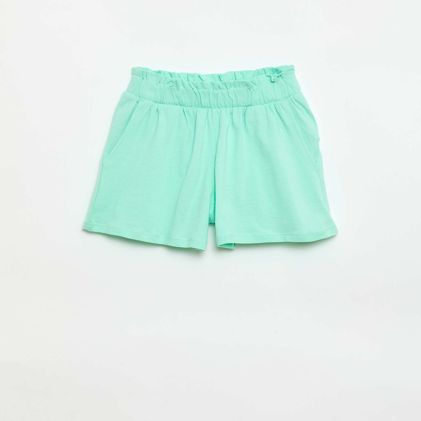 2-Pack Elastic Waist Shorts WHITE