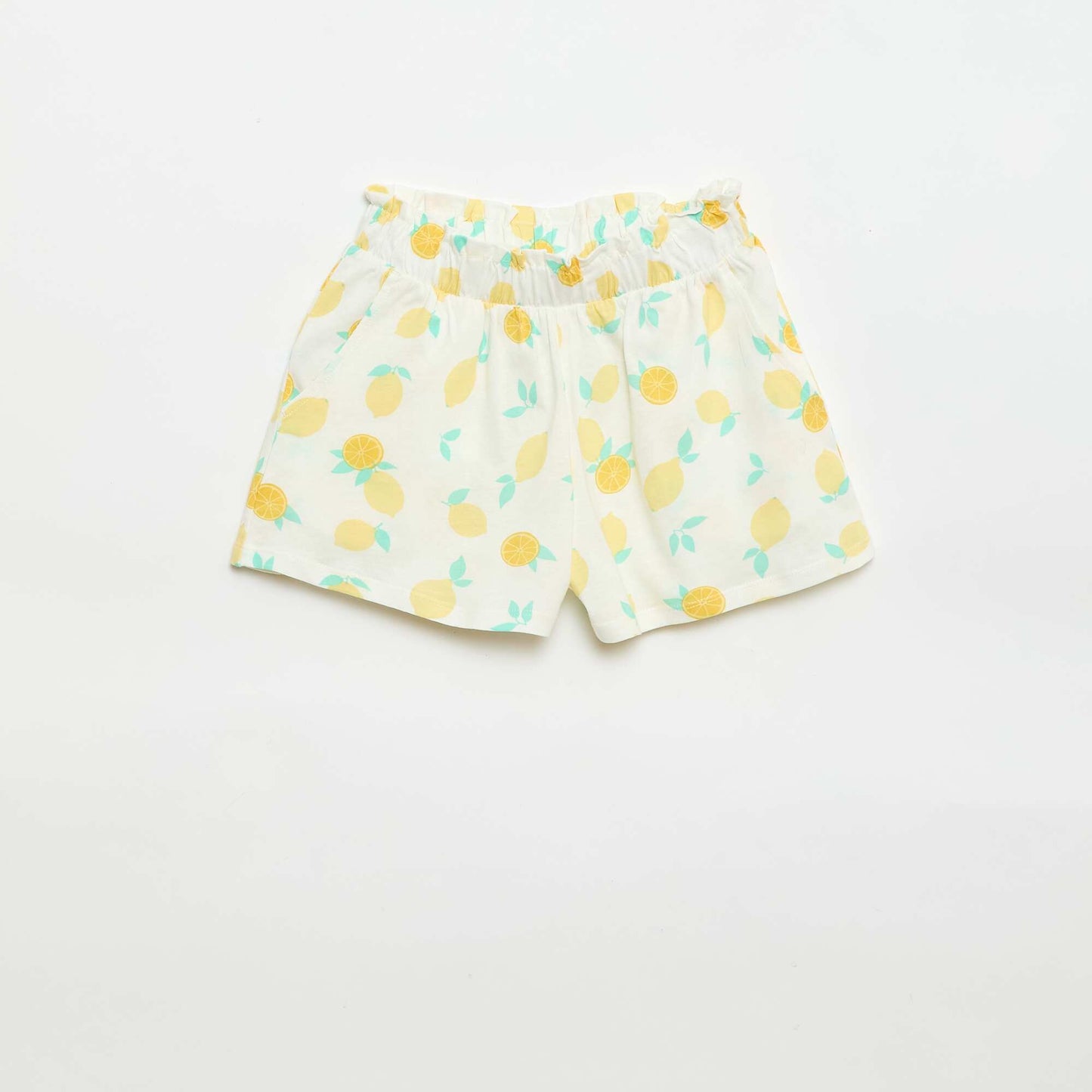 2-Pack Elastic Waist Shorts WHITE