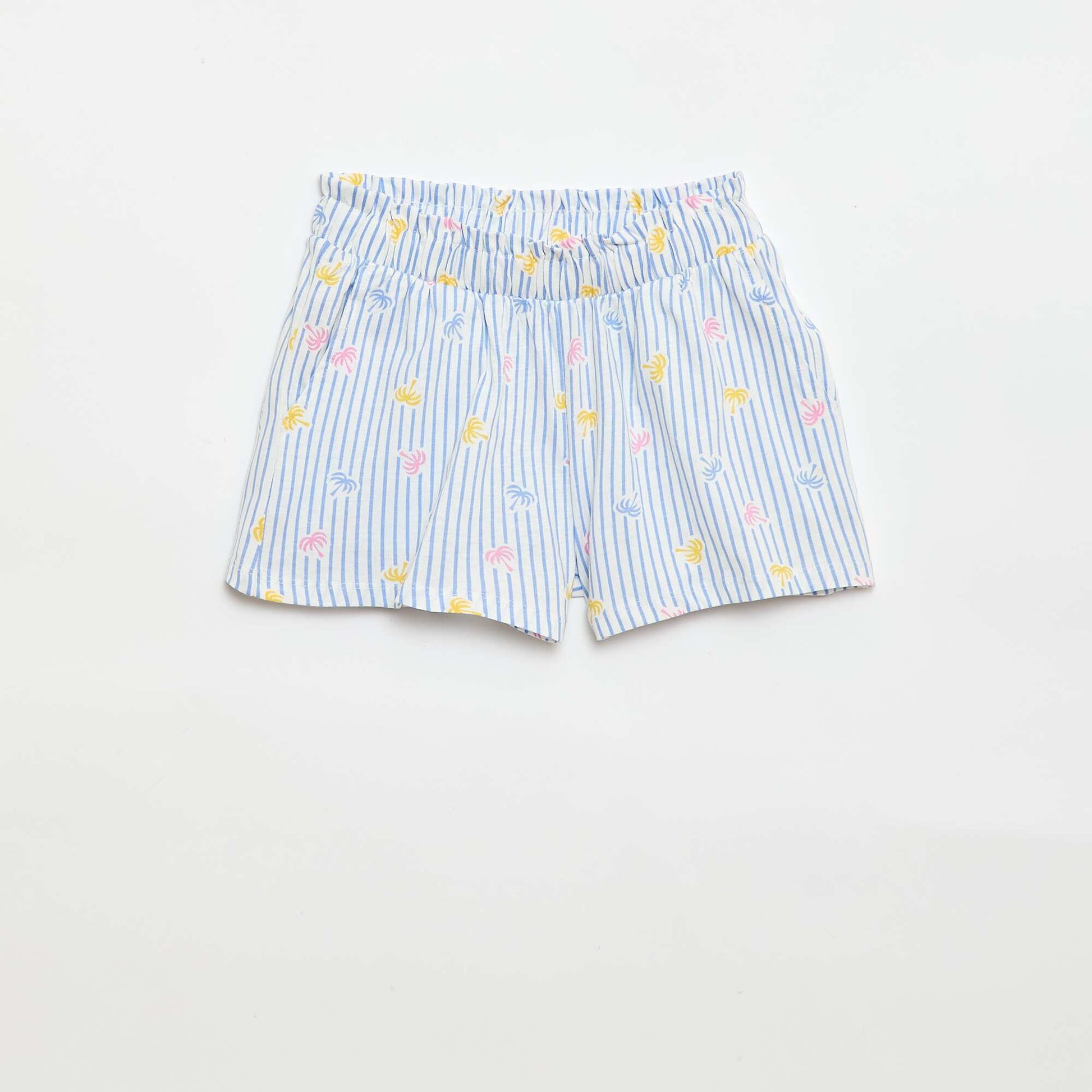 2-Pack Elastic Waist Shorts BLUE