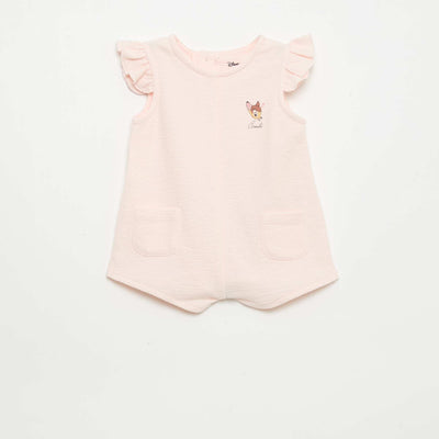 Baby Terry Playsuit PINK