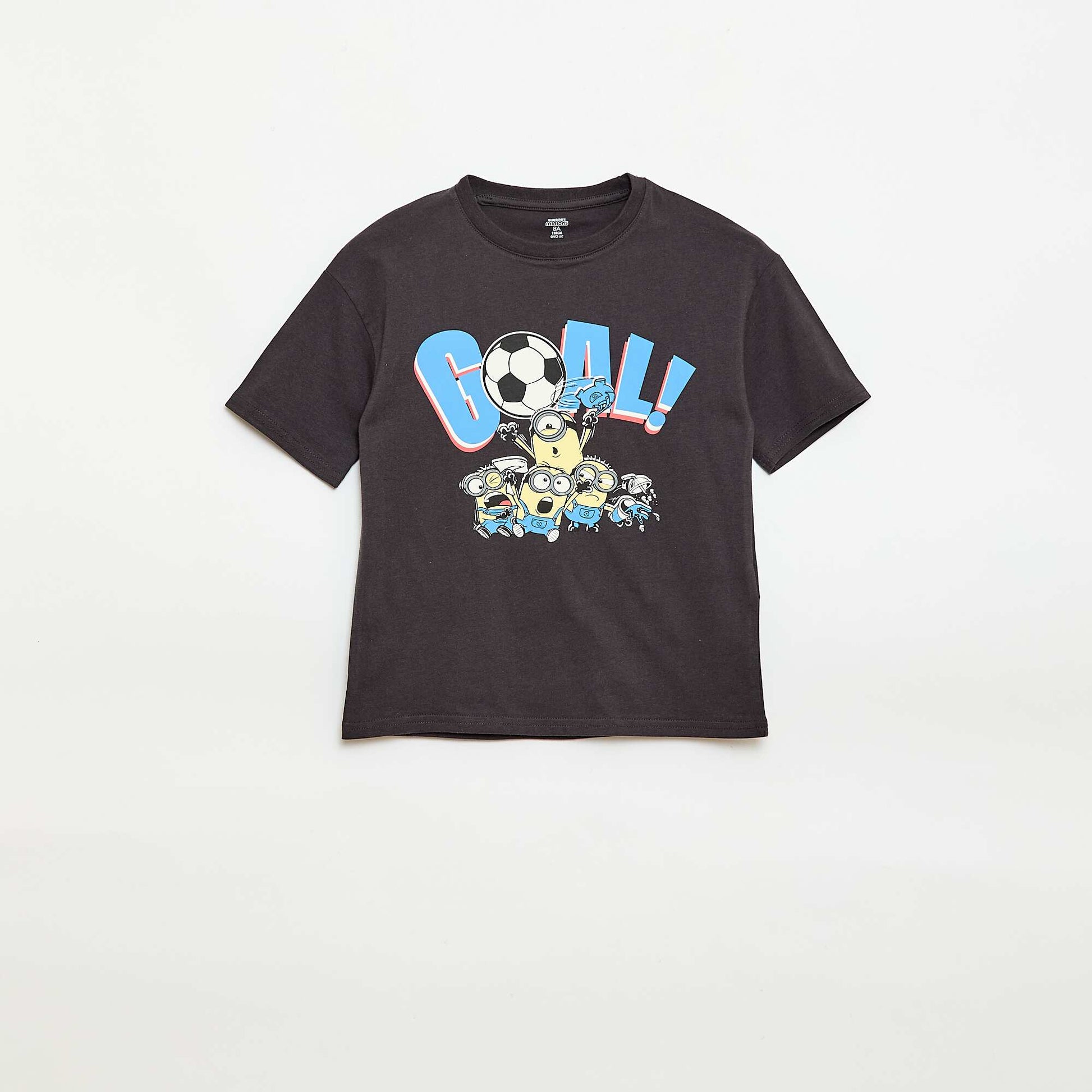 Short-sleeved 'Minions' print t-shirt BLACK