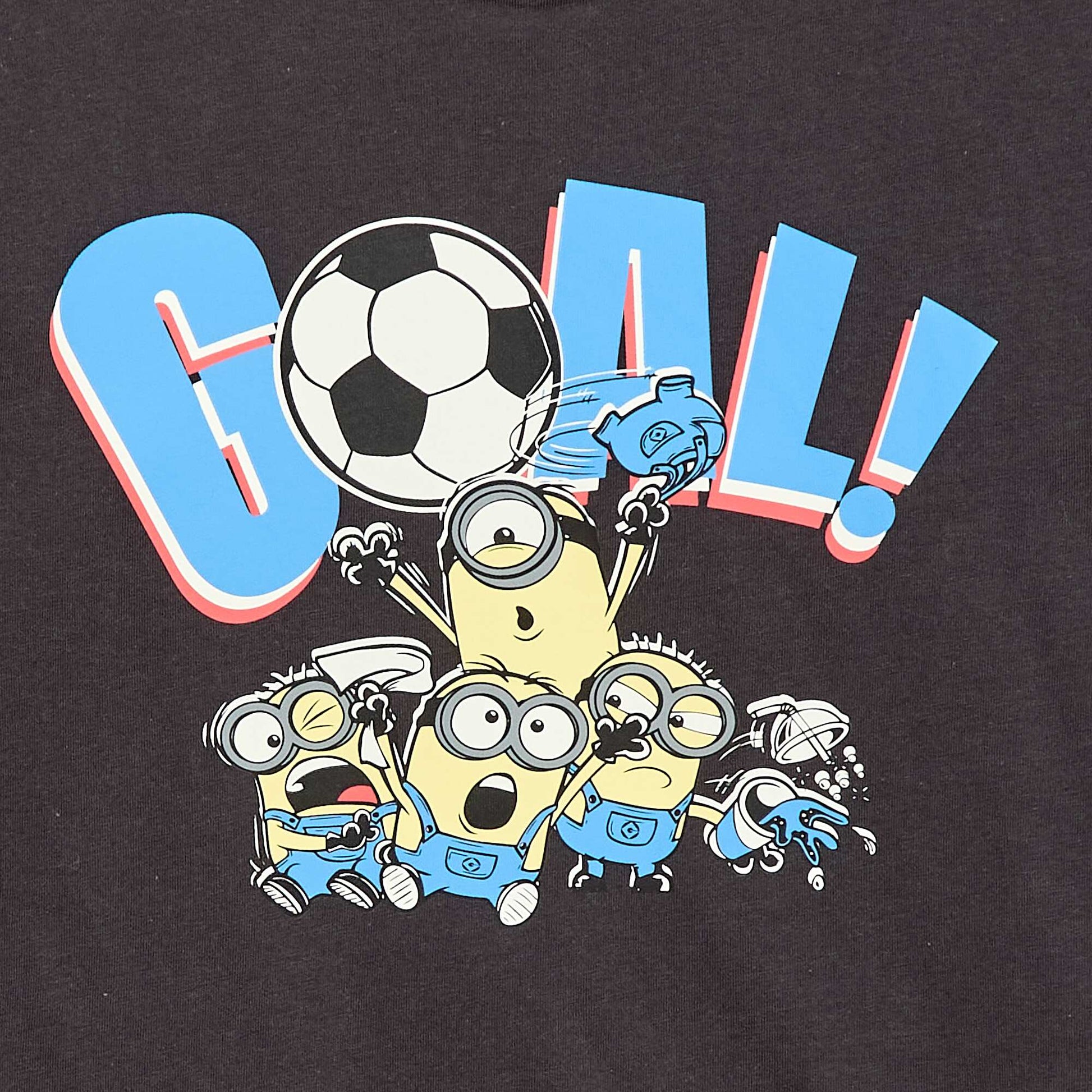 Short-sleeved 'Minions' print t-shirt BLACK