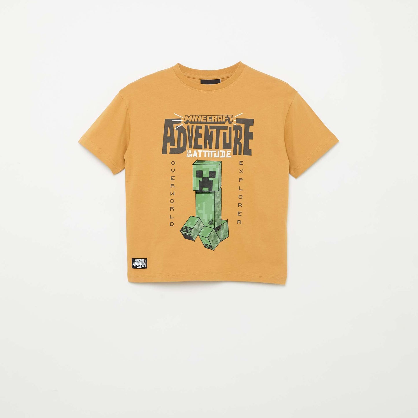 Short-sleeved 'Minecraft' T-shirt MUSTARD YELLOW