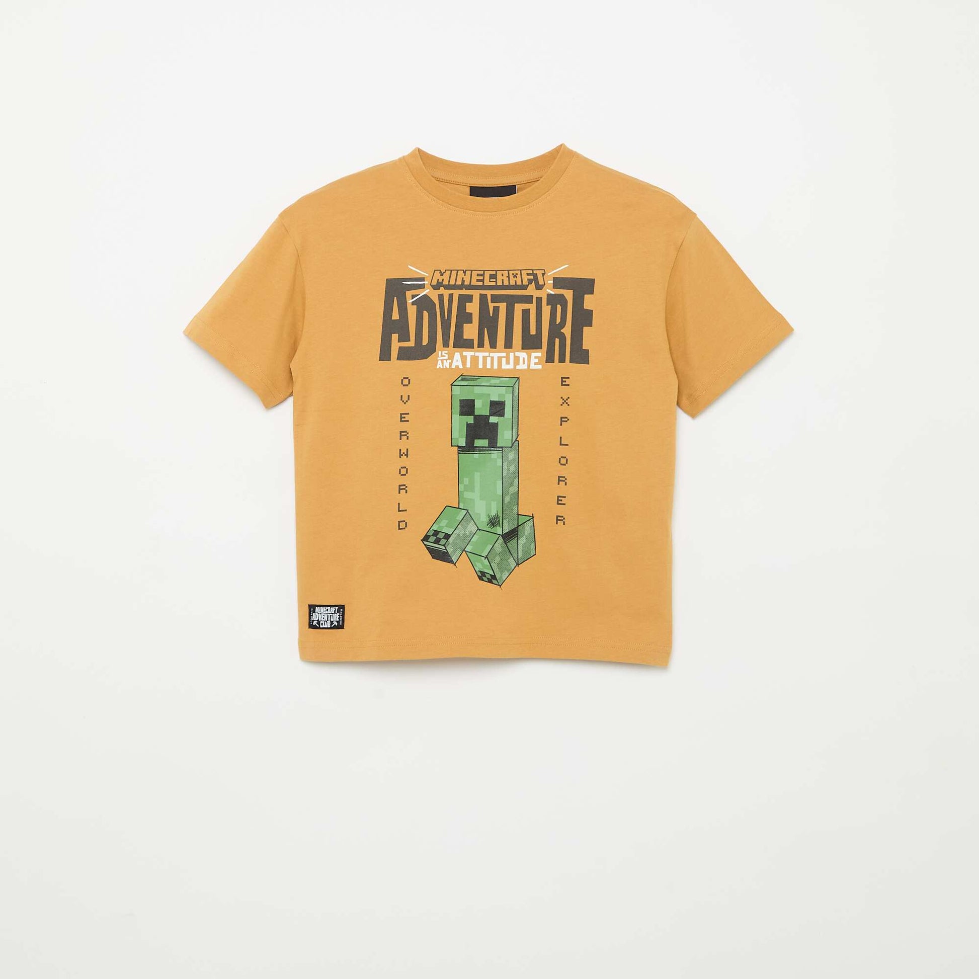 Short-sleeved 'Minecraft' T-shirt MUSTARD YELLOW