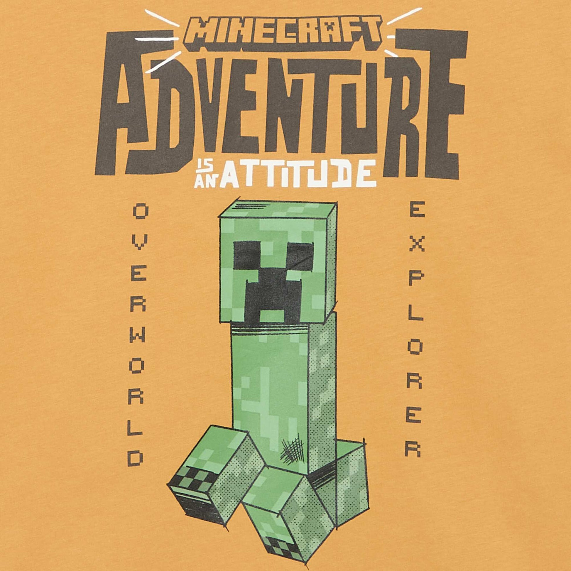 Short-sleeved 'Minecraft' T-shirt MUSTARD YELLOW