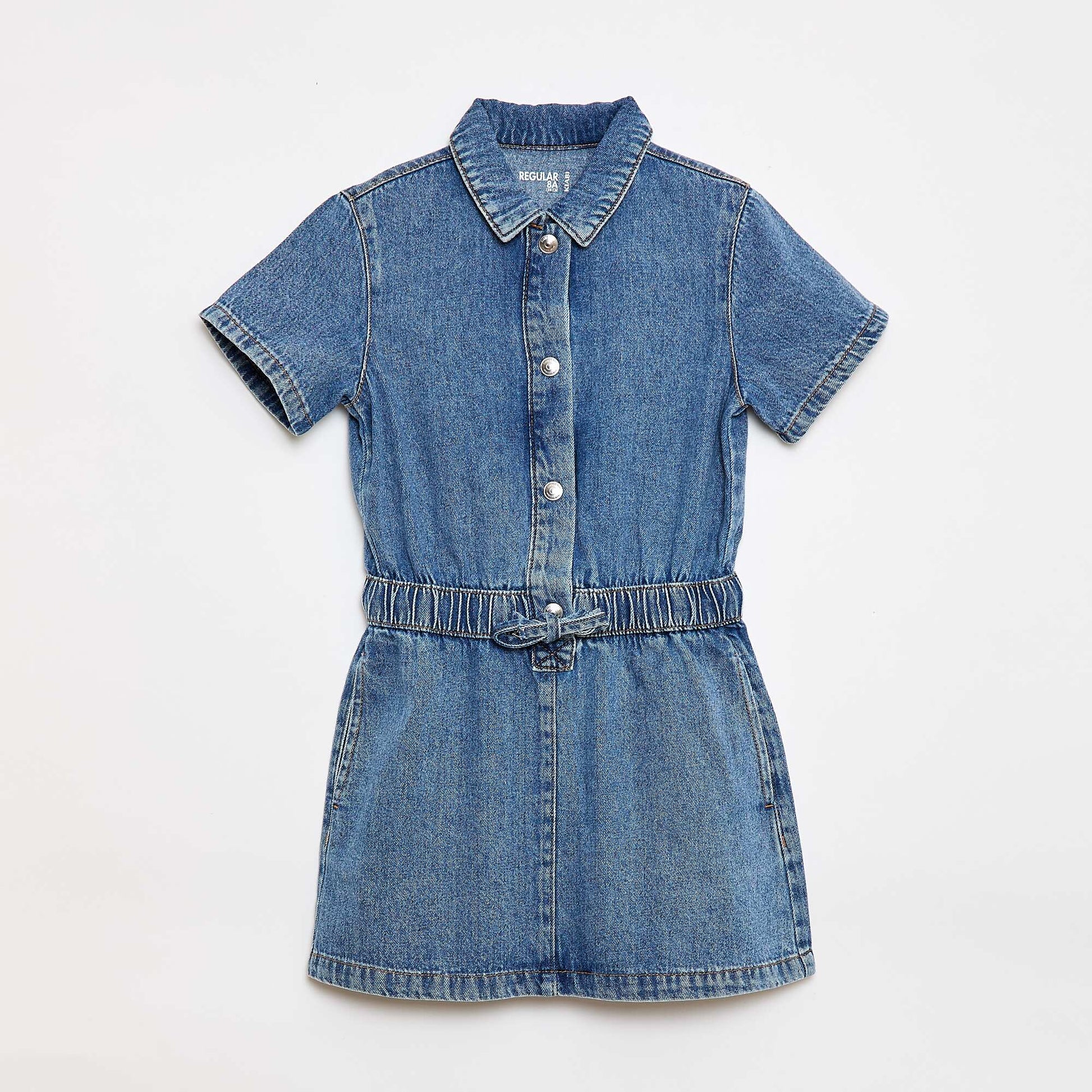 Denim Jumpsuit Dress BLUE