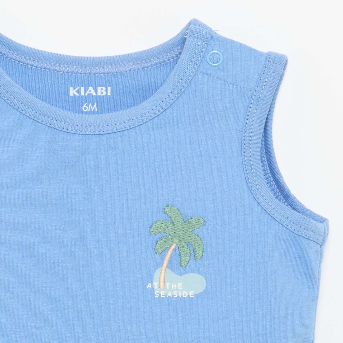 Tank Top with Chest Patch BLUE