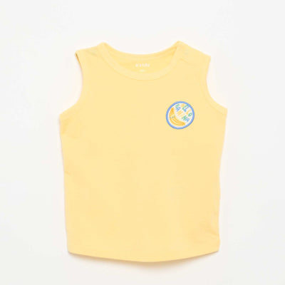 Tank Top with Chest Patch YELLOW