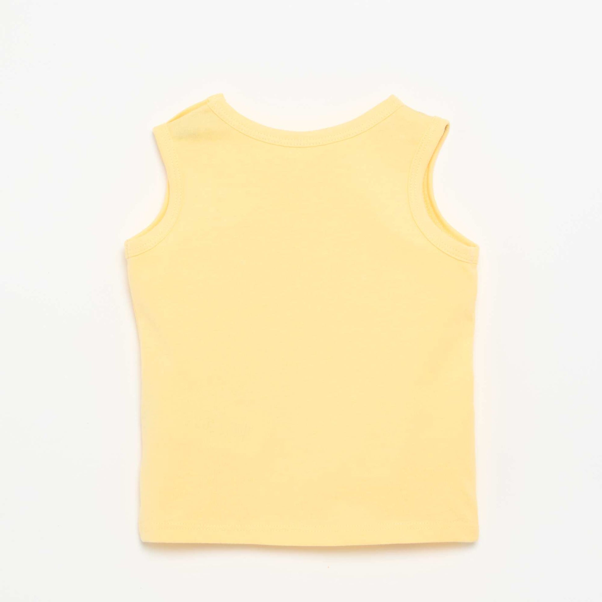 Tank Top with Chest Patch YELLOW