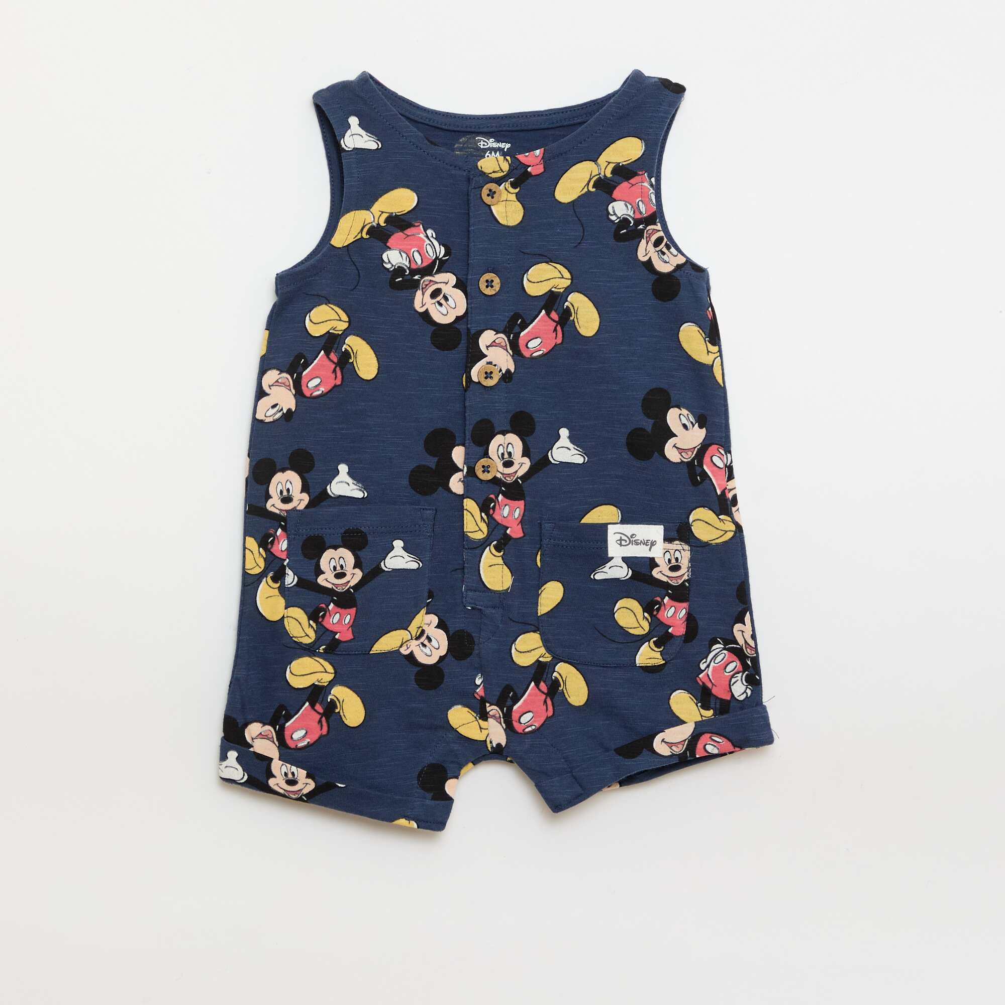 Sleeveless 'Disney' Print Romper BLUE – Kiabi