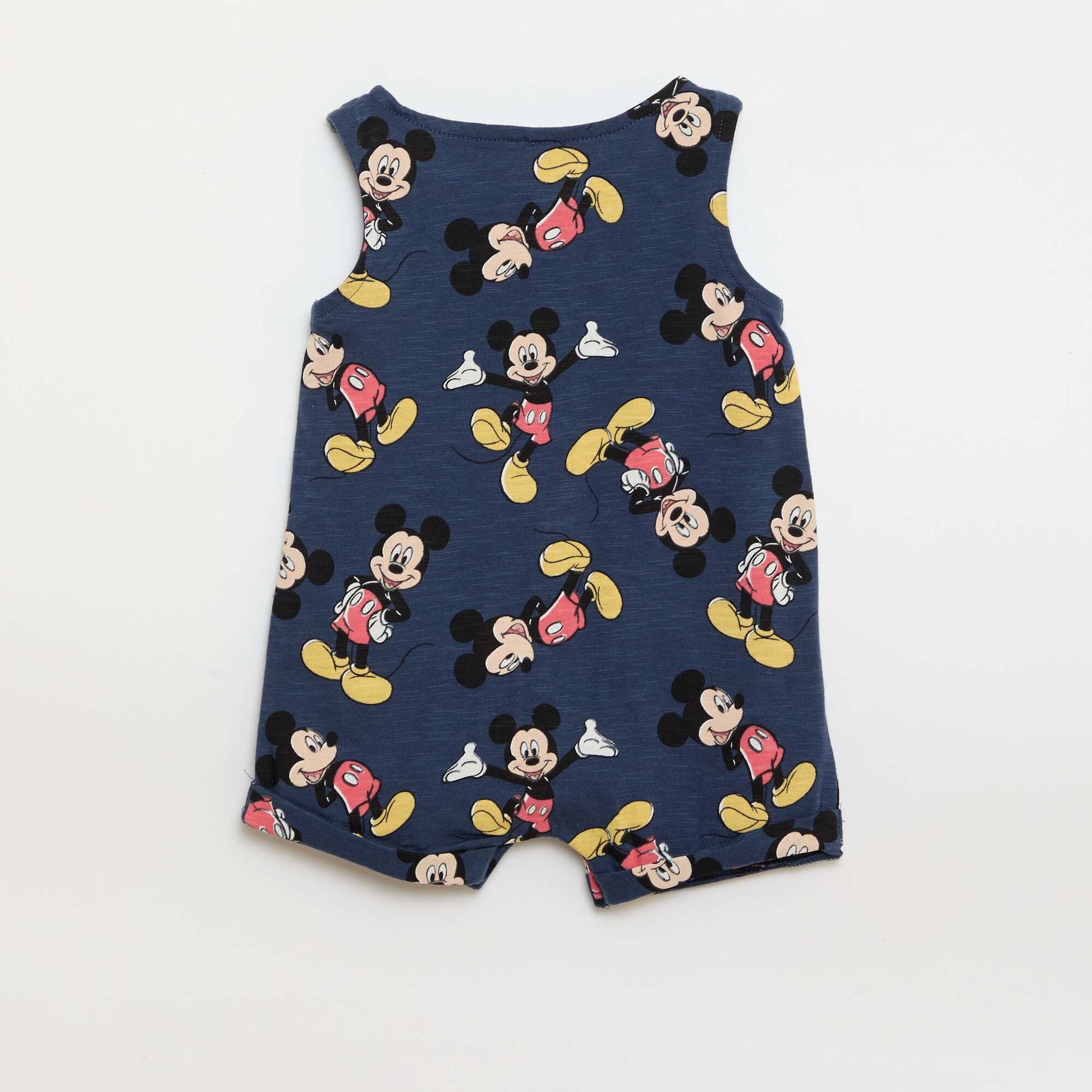 Sleeveless 'Disney' Print Romper BLUE