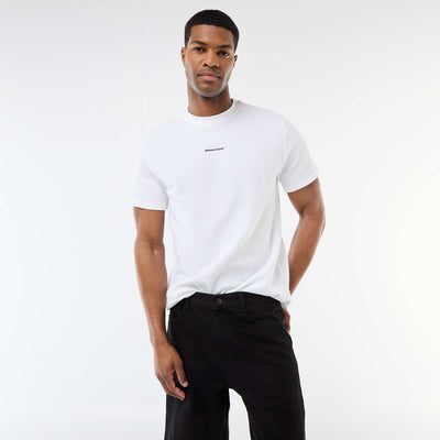 Short-Sleeved Cotton Piqué T-Shirt WHITE