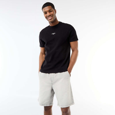 Short-Sleeved Cotton Piqué T-Shirt GREY