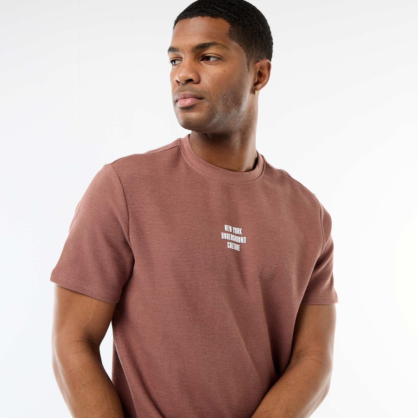 Short-Sleeved Cotton Piqué T-Shirt GREY